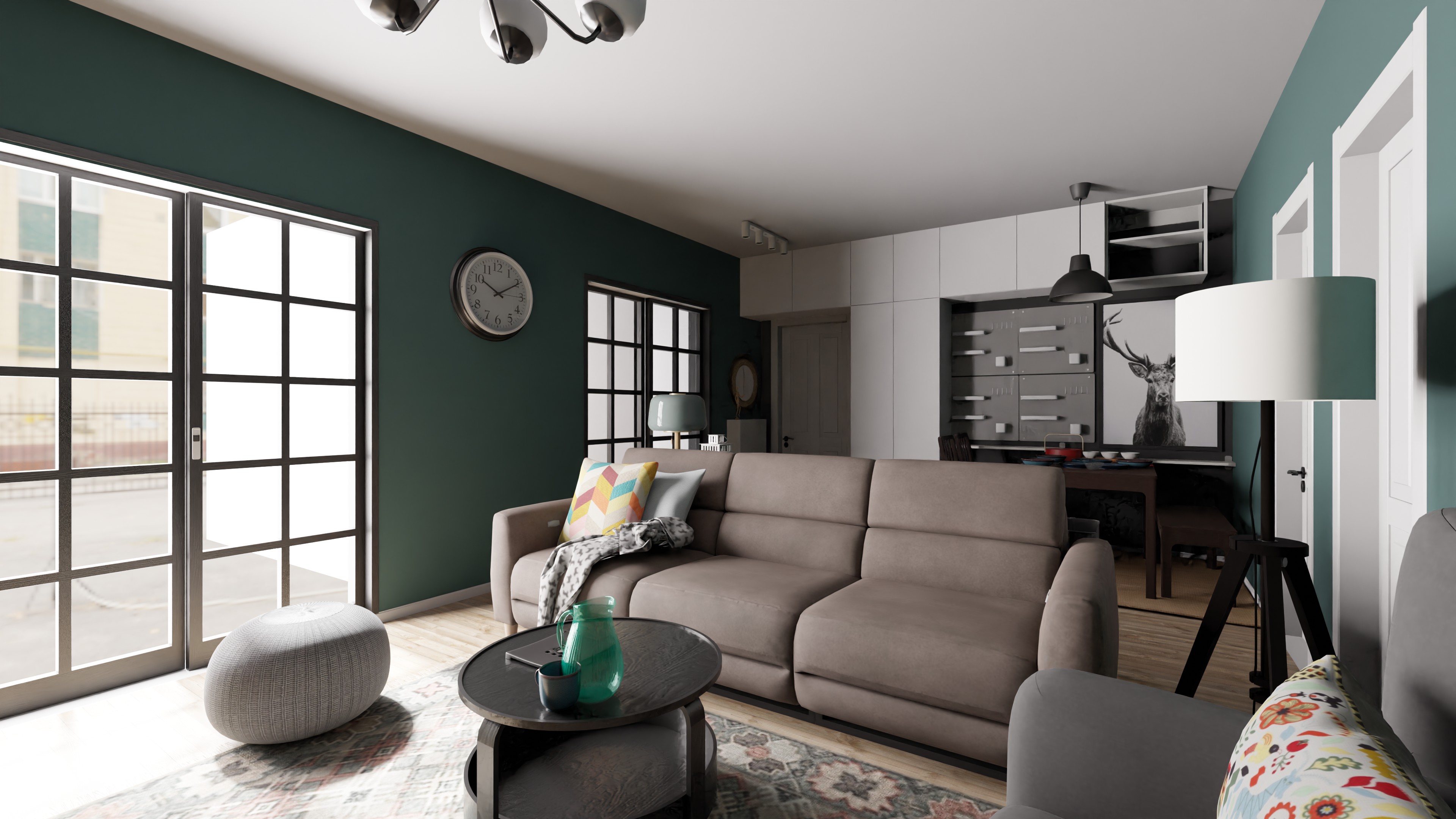 234.9m²-现代简约客餐厅